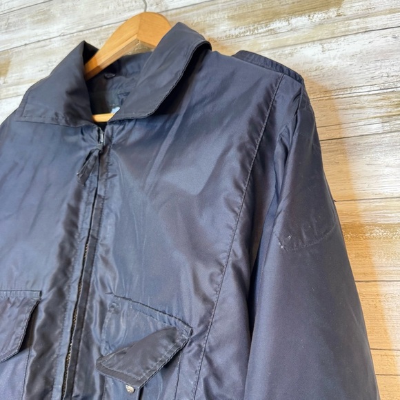 Snap n Wear Men’s Navy Blue Nylon Work Jacket Removable Vest size Medium - Picture 5 of 16